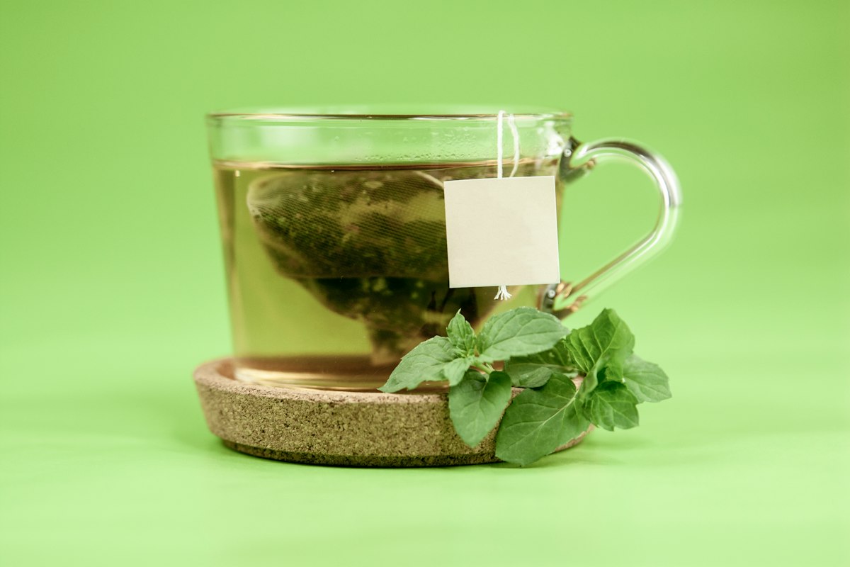 Té en taza de cerámica